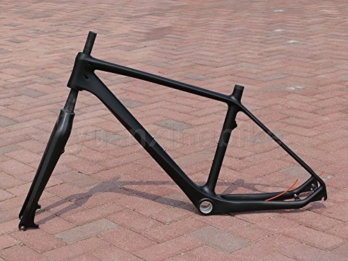 Fourches VTT : 203 # Toray carbone cadre VTT Mountain Bike 26er BB30 Cadre en carbone 3 K mat complet 40, 6 cm Fourchette Casque