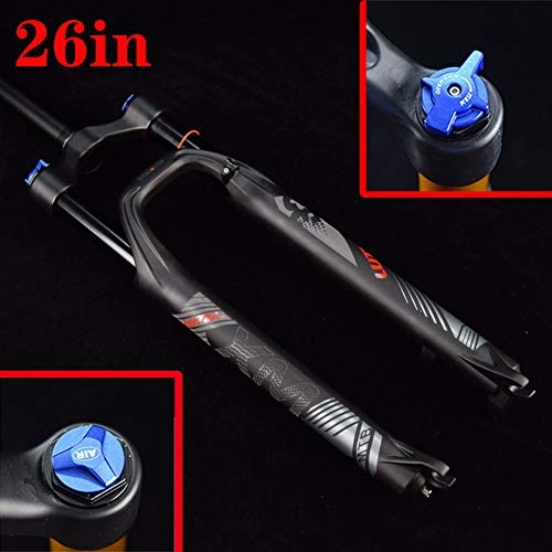 Fourches VTT : Air Suspension Fork Fourchette Air pour Vélo 26" pour Mountain Bike VTT City Roues Route Trekking Roues pour Vélo électrique Fourche VTT Voyage: 120 Mm Diamètre du Tube Vertical: 28, 6 Mm, A