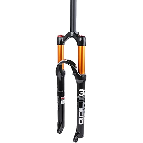 Fourches VTT : Air Vélo De Montagne ​Fourches À Suspension 26 27, 5 29 Pouces Suspension Fork VTT 1-1 / 8 Tube Droit Voyage 100mm QR 9mm Fourche D'amortisseur Frein à Disque Verrouillage ​Manuel ( Size : 29 inch )