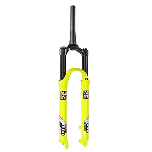 Fourches VTT : Alliage Magnesium VTT VTT VTT Air Fork Suspension Bouchon de Suspension 100-120mm 26 27.5 29 Pouces Pleins de personnalité MTB (Color : Multi)