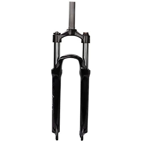 Fourches VTT : Auoiuoy Vélo VTT Fork Avant 26, Tube de Commande Droite à Double épaule, réglage d'amortissement en Alliage de magnésium, Frein à Disque pour Fourche de Remplacement de vélo, Black-27.5inch