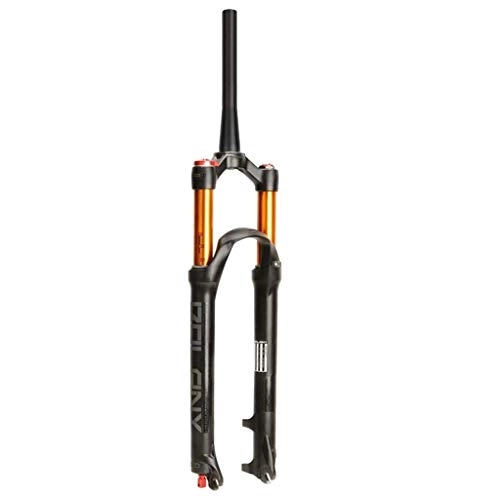 Fourches VTT : BDXZJ Bicycle Air MTB Front Fork 26 / 27.5 / 29 inch, Mountain Bike Suspension Forks, Tapered Steerer and Straight Steerer Front Fork, Manual Lockout and Remote Lockout A, 26inch