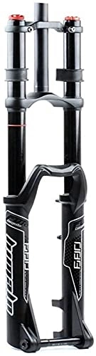 Fourches VTT : Bike Suspension Forks Mountain Bike Suspension Fork 27.5" 29 Inch Downhill Fork 175mm Travel Thru Axle 110x20mm MTB Air Shock Absorber DH 1-1 / 8 Ultra Light Bicycle Front Fork With Damping, Black-29in