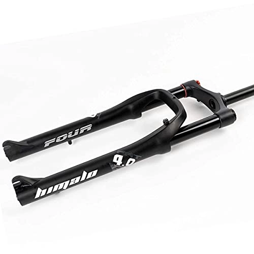 Fourches VTT : Fork Fat 26x4.0 pouces MTB / VTT Vélo électrique Fork Magnésium Alliage Bike Suspension Fork Air Discbrake 120mm Voyage QR (Color : Ablack, Size : 26in)