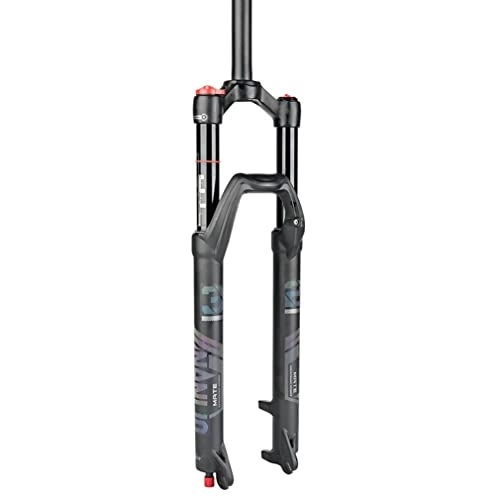 Fourches VTT : Fourche de vélo 26 / 27, 5 / 29'' VTT Fourche à Suspension Pneumatique Débattement 120mm Rebound Adjust 1-1 / 8'' Straight Mountain Bike Front Fork Quick Release 9mm (Lockout : Manual, Size : 26