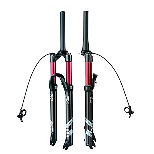 Fourches VTT : Fourche de vélo de montagne à suspension complète ultra légère pour VTT Fourche à air Suspension à air 66 27, 5 29 pouces Course 120 mm (couleur : 29" dans une télécommande)
