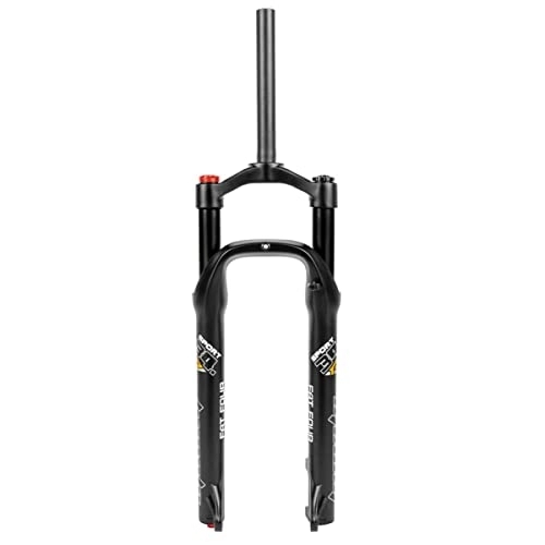 Fourches VTT : Fourche De Vélo Neige / Plage 26 Pouces Suspension Pneumatique Fourche Fit 4.0" Gros Pneu 1-1 / 8'' Voyage 100mm Réglage du Rebond VTT Fourche Avant QR 9mm Fourche de Suspension Vélo ( Color : Black )