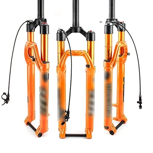 Fourches VTT : Fourche de vélo à suspension pneumatique pour VTT 66, 79, 5 et 73, 8 cm (couleur : 29 télécommande orange)