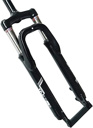 Fourches VTT : Fourche VTT Fourchette à vélos VTT Fork avant Fork 26inch en fer léger Mountain VTT Suspension Vélo Bicyclette Vélo Amortisseur Forks Régler Tube Direct Tube Double Épaule Commande de contrôle