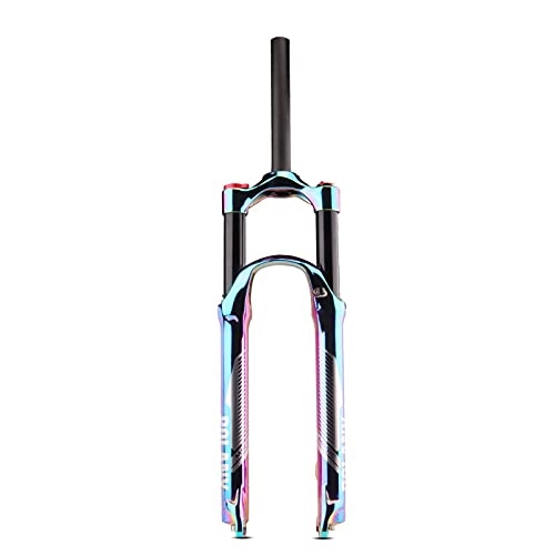 Fourches VTT : Fourche Vélo, 27, 5, 29 Pouces Air Suspension Fork Amortisseur Fourches VTT Fourche Avant Rebond Absorbeur Ajuster Tube Droit Épaule Contrôle Fourche Avant 27.5 inch