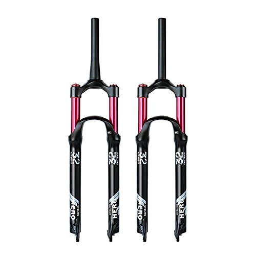 Fourches VTT : Fourches de suspension de vélo VTT de montagne Course de suspension complète 14 0MM Alliage de magnésium Vélo de montagne Fourchette avant Fork Air Fork Accessoires 26 27.5 29 pouces Fourchette fronta