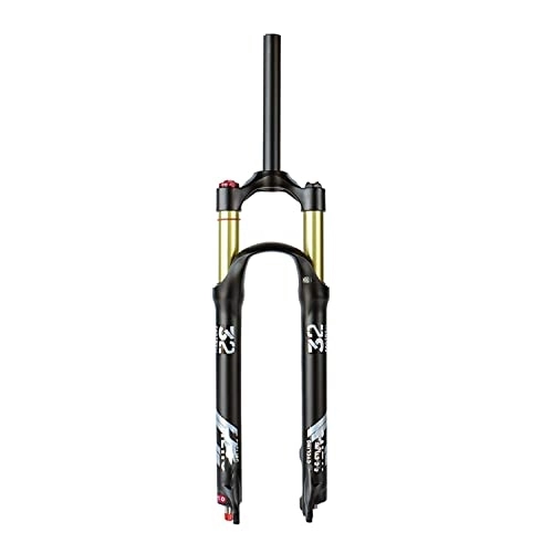 Fourches VTT : HANHJ Fourche Avant Vélo VTT Fourche Vélo Suspension Fourche Air Fourche 26 / 27.5 / 29 Pouces Alliage D'aluminium Amortisseur Ressort Fourche, Or Noir, Direct Control-29