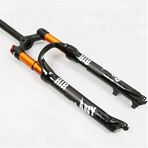 Fourches VTT : HaushaltKuche Fourche de Vélo 26 '' / 27.5 '' ' / 29' 'MTB Bike Suspension Fork Air Shock 9mm Droit / Conique 1-1 / 8"Fourches de Frein de vélo de Montagne de Montagne (Color : 27.5 Straight Manual)