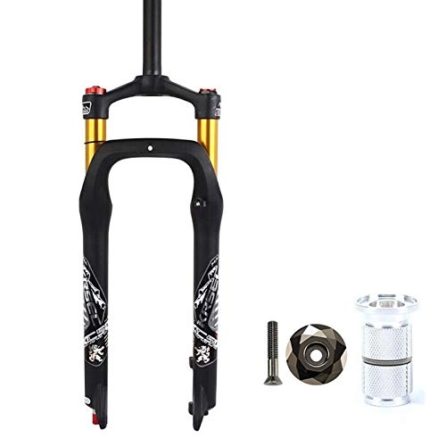 Fourches VTT : HaushaltKuche Fourche de Vélo 26 * 4.0"Fat Vélo Suspension Air Suspension 120mm Snow Beach MTB Vélo Fourches 26" Accessoires de Cycle de la Fourche à vélo (Color : Fork Expander Top)