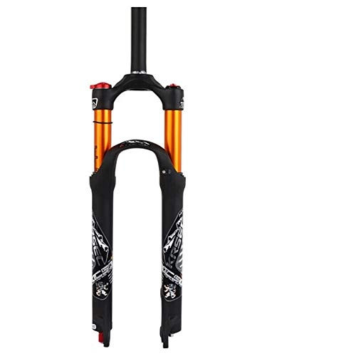 Fourches VTT : HaushaltKuche Fourche de Vélo MTB Suspension de vélo Fourchette 26 / 27, 5 / 29 Pouces 1-1 / 8 Air Shock Forks Suspensions Droite 9mm QR Vélo de Montagne Pièces de Fourche (Color : 26 inch)