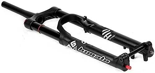 Fourches VTT : HXJZJ Fourche de Suspension de Vélo VTT DH AM Axe Traversant de Descente 100 * 15mm Voyage 160MM Réglage D'amortissement Fourche AIR 1-1 / 2 Verrouillage de Course, Black-27.5in