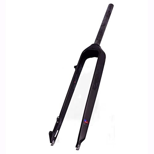 Fourches VTT : HYQW Fourche De Suspension De Vélo De Route Ultralégère, Fourche Vélo en Fibre Carbone, 26" 27, 5" 29er VTT Fourche Rigide en Carbone, Taille du Tube Direction 1-1 / 8", Black