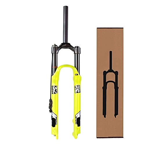 Fourches VTT : hyywmgx Fourche à Suspension VTT 26 / 27, 5 / 29 Pouces, Fourche de vélo à Amortisseur à Tube Droit en Alliage d'aluminium de 140 mm de débattement (télécommande b)