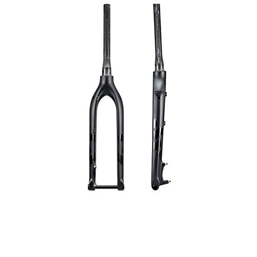 Fourches VTT : LCBYOG 29er Carbone Fourche Rigide 27.5 Vélo VTT Fourche Avant Carbone Rigide Fourches essieu Thru 15x100mm 27.5er Montagne Forks Fourche VTT (Color : Black Matte 29er)