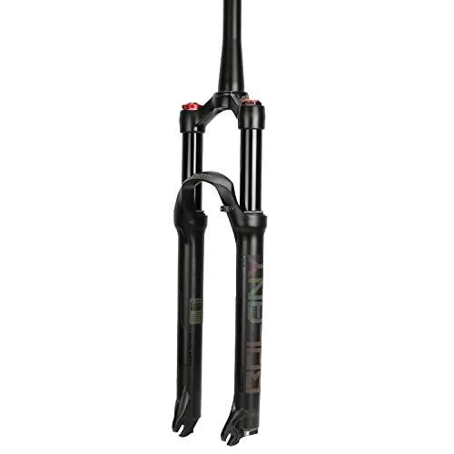 Fourches VTT : LICHUXIN Fourche Avant Amortissante pour VTT 26 / 27, 5 / 29", Fourche Avant Pneumatique VTT avec Réglage du Rebond, Course 120 Mm, Boîtier De Direction sans Filetage 28, 6 Mm, 01 Tapered Tube, 29