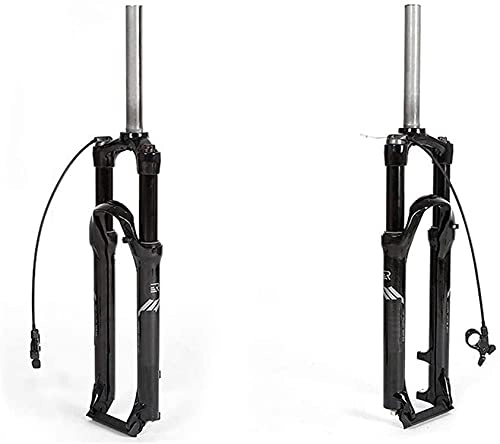 Fourches VTT : LIUSHENGFUBH Fourche VTT Fourchette à vélos VTT Vélo de Montagne Suspension Fourche Droite Contrôle du Fil d'aluminium Alliage VTT Vélo Vélo Suspension Fourche Course 100mm 27.5 Pouces Amortisseur