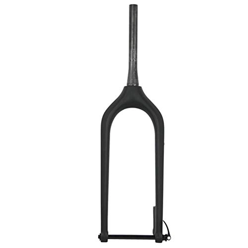 Fourches VTT : LQCHH 26ER Couverture PROBLÈGE Froid Fork Fort DE Disque Disque CONNEIGE Fourche DE Neige DE Neige DE Neige 150 * 15MM VTT VTT Rigid Max Tire 5, 0" (Color : UD Black Glossy)