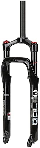 Fourches VTT : LXNQG Air Mountain VTT Fork Fork 2 27.5 29 Pouces 100mm Travel, 1-1 / 8"Suspension de Bicyclette de Bicyclette de Bicyclette de Disque léger de Frein de Disque pour 1, 5-2, 45" Pneus (Couleur: Noir, Ta