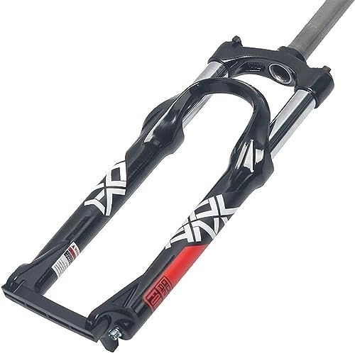 Fourches VTT : MAXCBD Fourche à Suspension pneumatique VTT 24 Pouces Suspension vélo Fourche Avant Voyage 100mm Disque / V-Frein épaule contrôle (Color : A, Size : 24 inch)