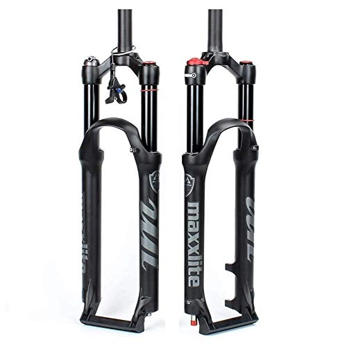 Fourches VTT : MEILINL Fourche Vélo Fourchette Air Suspension Fork Fourchette Air pour Vélo 26" 27, 5" 29" Tuyau Droit Épaule Contrôle pour Mountain Bike VTT City Roues Route Trekking, 27.5 in