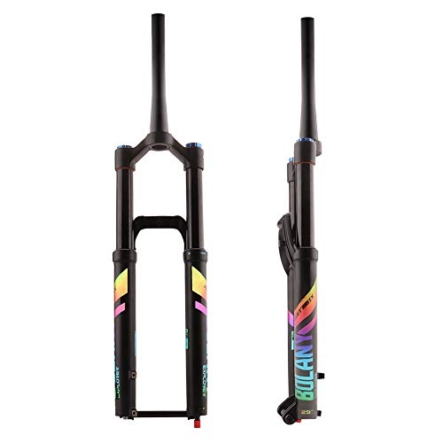 Fourches VTT : MEILINL Mountain Bike Front Fork 27.5 / 29 inch Suspension Fork Disc Brake Bicycle Parts Shoulder Control with Rebound Adjustment That Brings You The Most Comfortable (Travel: 160 Mm), 27.5In