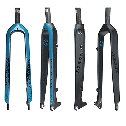 Fourches VTT : Menglo Fourche de vélo VTT, Fourche Rigide 26 / 27, 5 / 29 Pouces Fourches en Fibre de Carbone 3K, Fourche Rigide de Frein à Disque pour vélo Avant Accessoires de Fourche de vélo VTT