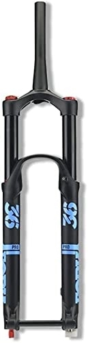 Fourches VTT : Menglo Fourche à Suspension Pneumatiques, Fourche De Vélo VTT 27, 5"29 Pouces, Amortisseur 1-1 / 2" 140 Mm De Débattement De Frein à Disque avec Réglage De L'amortissement à Travers L'axe 15 Mm