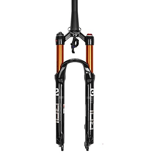 Fourches VTT : ODDINER Fourches de Suspension VTT Fourche Avant Amortisseur pneumatique Amortisseur Fourche Avant Fourche gaz Accessoires Noir Bike Air Fat Fork (Couleur : Noir, Taille : 29Inch)