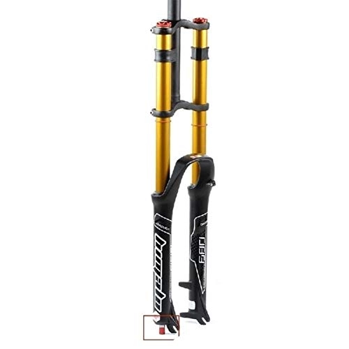 Fourches VTT : putao Fourche à Suspension ultralégère MTB Mountain Bike Suspension Fourchette DH Double contrôle de l'épaule Air Air Agro-Amortisseur Réglez 1-1 / 8"Vélo Ultralight QR Axe Accessoires de vélo