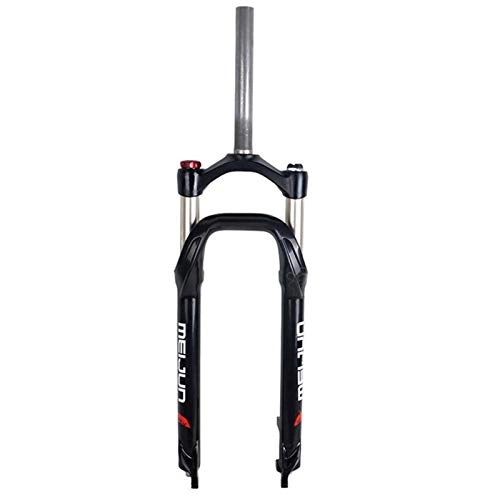 Fourches VTT : putao Fourche à Suspension ultralégère Suspension de vélo Fourchette 26"x 4, 0" Tire VTT Snowmobile Snowmobile Control Accessoires de vélo 1-1 / 8"Frein à Disque Accessoires de vélo (Color : Black)