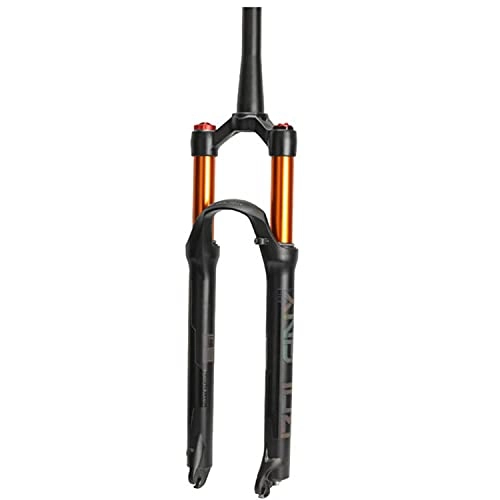 Fourches VTT : QIANGU Fourche Suspendue à Air Vélo de Montagne 26 / 27, 5 / 29 Pouces Suspension Fork VTT 1-1 / 8" / 1-1 / 2" Rebond Ajuster Voyage 100mm QR 9mm Frein À Disque (Color : Tapered Manual, Size : 27.5 inch)