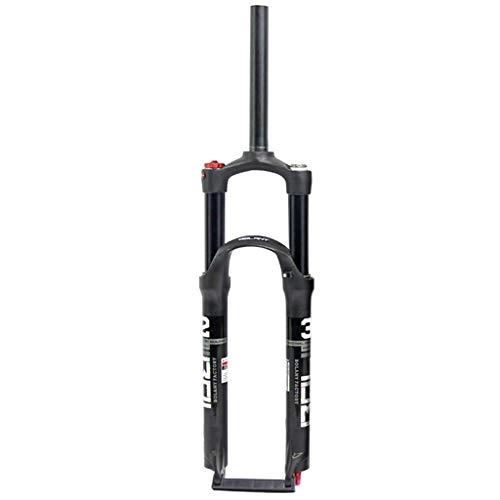 Fourches VTT : RTYUIO Fourche à Suspension VTT 26, 1-1 / 8 '' Alliage de magnésium léger VTT Tube Droit Fourche à gaz Contrôle de l'épaule Balck 1830g (B 29inch)