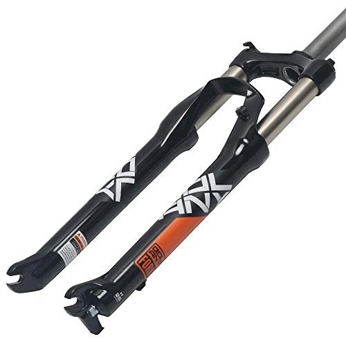 Fourches VTT : Skyout 26 / 27.5 Pouce Vélo de Montagne Fourche Avant Suspension Avant Fourche Amortisseur VTT en Alliage d'aluminium Printemps Accessoires Vélo Course: 100mm