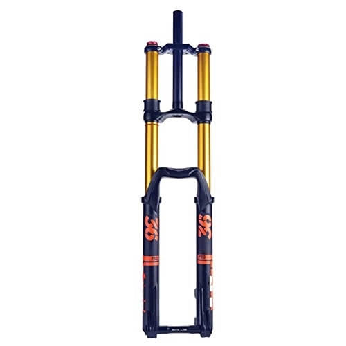 Fourches VTT : SMANNI VTT Suspension Air Fourche Double Épaule Vélo Fourche 160mm 27.5 29 Pouces VTT Descente Rebond Fourche 20 * 110mm (Color : 27.5 inch 20x110 a)