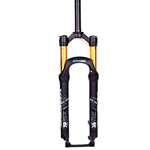 Fourches VTT : Sonwaohand 26 Bike Suspension Forks, Mountain Cycling 1-1 / 8'' Lightweight Aluminum Alloy MTB Bicycle Control Travel 120mm 1750g 26 Pouces Un