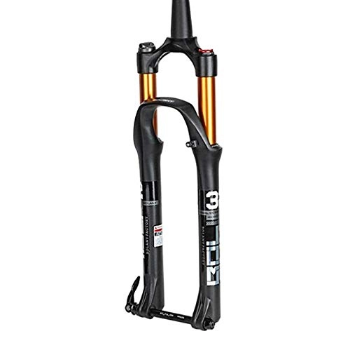 Fourches VTT : Sonwaohand 29 Pouce Mountain Bike Suspension Fork, Magnesium Alloy Disc Brake Control Support Damping Adjustment Travel 15110mm 29 Pouces Un
