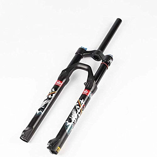 Fourches VTT : Sonwaohand Bike Suspension Fork, Magnésium Alloy Pneumatic Shock Absorber Mountain Bicycle Accessoires Straight Pipe 1-1 / 8" Voyage 100mm 26 Pouces D