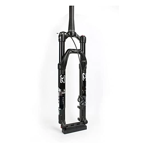 Fourches VTT : SORBEZ Fourche Avant VTT 27.5 29 Pouces Boost 110 * 15mm à Travers l'essieu Conique VTT Fourche à Suspension pneumatique avec réglage du Rebond d'amortissement (Color : 29 Remote Lockout)