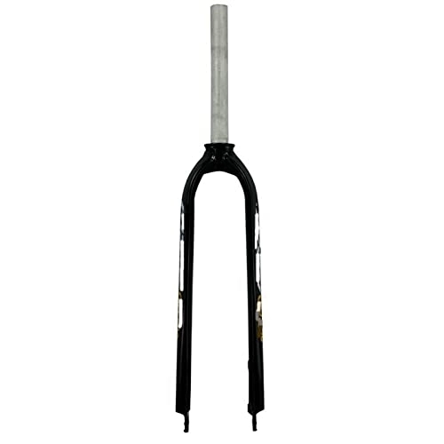 Fourches VTT : SORBEZ Fourche à Disque Dur 26"27.5" 29"VTT VTT Freins à Disque Fourche Avant de vélo en Aluminium 1-1 / 8 700C Fourche de vélo de Route à Disque (Color : Gloss Black Orange)