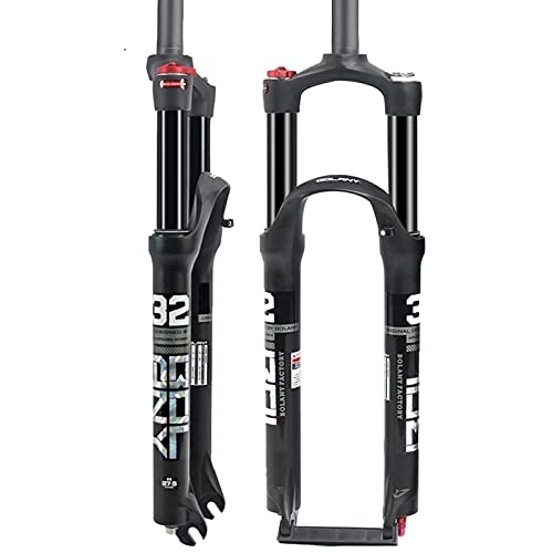 Fourches VTT : SUYUDD Fourche À Suspension Avant VTT Double Pression d'air 26 27, 5 29 Pouces VTT Amortisseur en Alliage D'aluminium avec Verrouillage D'épaule en ABS Et Valve d'air