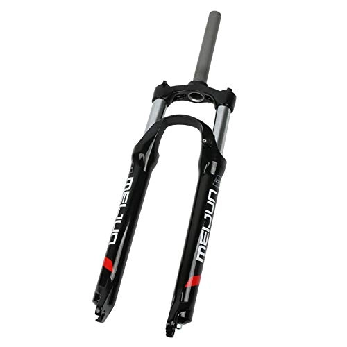 Fourches VTT : SYLTL Fourche à Suspension, Fourche à Suspension Mountain Bike pour Roue 26 Pouces Débattement 80 mm Diamètre 28, 6 mm, Black