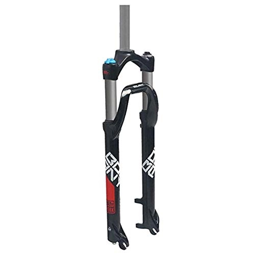Fourches VTT : UDstrap Mountain Bike Suspension Fork, 26inch Magnsium Alloy Pneumatic Shock Absorber Bicycle Accessoires 1-1 / 8" Voyage 135mm
