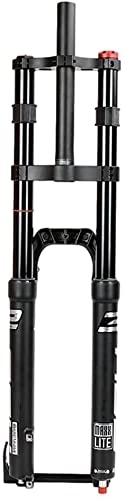 Fourches VTT : UPVPTK-001 27.5 / 29In VTT VTT Forks Avant, 100 * 15mm Version de la barille d'amortissement Air de l'épaule d'épaule de Rebond 100mm Vélo Fourche (Color : Black, Size : 29 inch)