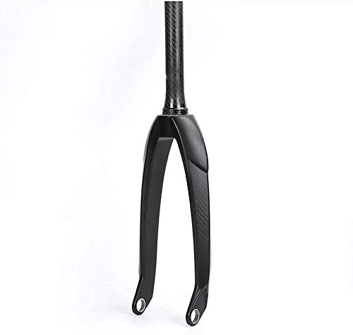 Fourches VTT : VTT Fourche Avant 20 Pouces en Fibre de Carbone Amortisseur Fourche Avant Suspension Fourche Avant vélo de Route Accessoires V Frein Fourche Avant Dure Black, 20lnch