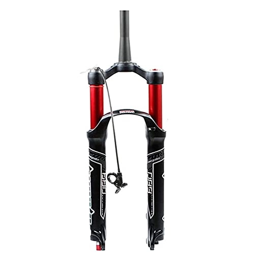 Fourches VTT : Vélo fourche 26 / 27, 5 / 29 pouces en alliage de magnésium vélo fourche à suspension Air VTT fourche Rebond Ajustement QR (Color : Redb, Size : 27.5in)
